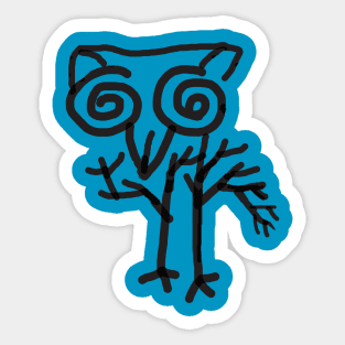 Owl trees Sticker